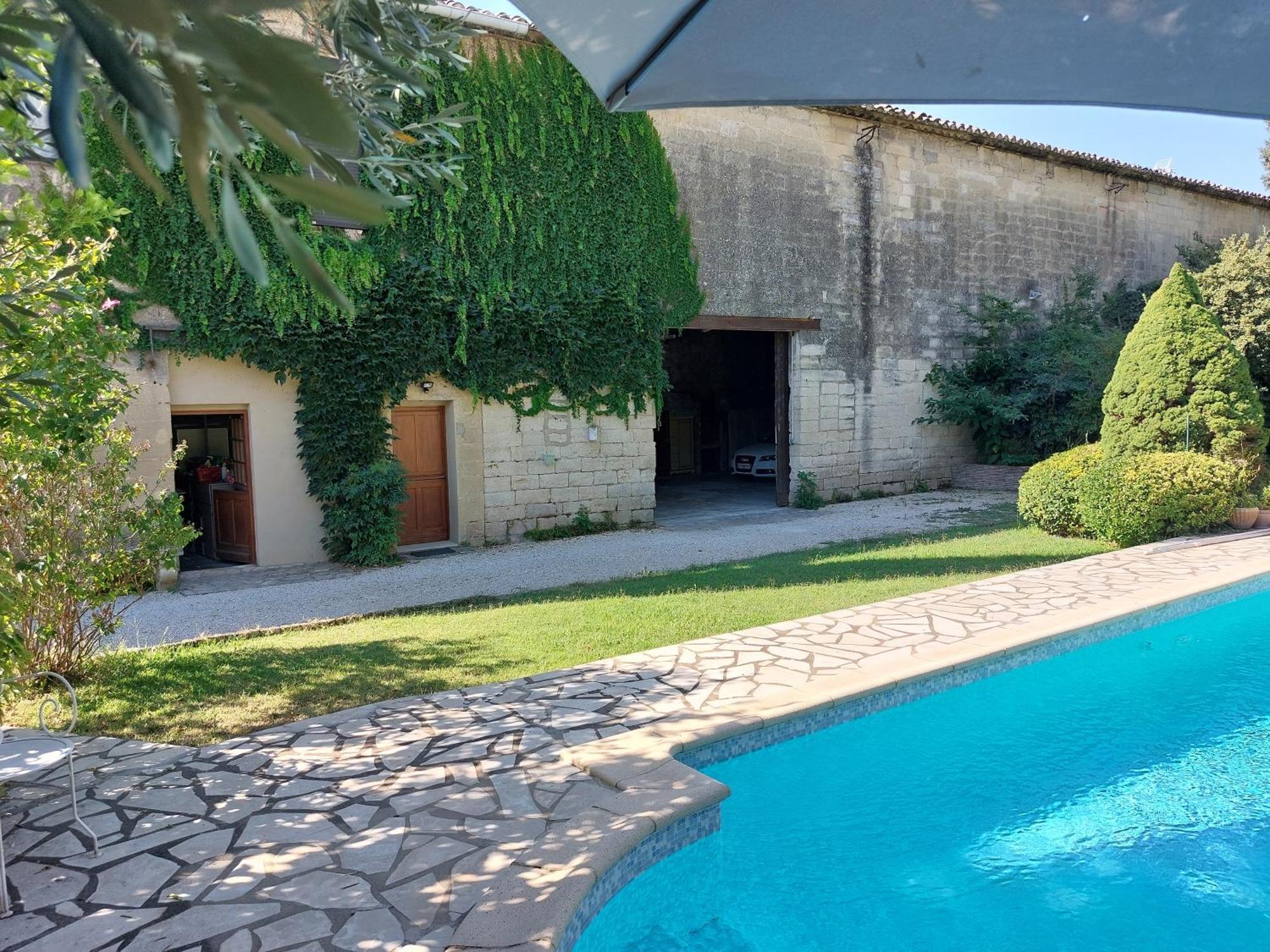 Mas Fontclaire - Sommieres Apartment Bagian luar foto